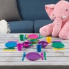 Toy Time 27-Piece Kids Pretend Play Dish Set With Dish Drainer and Tableware Settings - 2 of 4