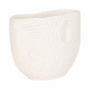 Artistic Small Swirl Texture Vase - Decorative Home Accent for Bedroom, Office Spaces, and Table Decor - Modern Sculptural Flower Vase - 4 of 4