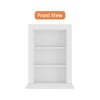 Famapy White Built-in European Style Niche Bookshelf - 4 of 4