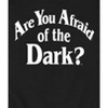 Men's - Are You Afraid of the Dark - White Logo Graphic Fleece Sweatshirt - 2 of 4