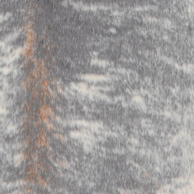 Tufted Grey Mix Faux Cowhide Rectangular Rug 5' x 7'