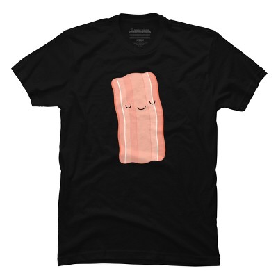 Men's Design By Humans One Happy Piece Of Bacon By kimvervuurt T-Shirt