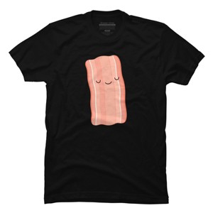 Men's Design By Humans One Happy Piece Of Bacon By kimvervuurt T-Shirt - 1 of 2