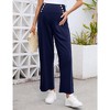 Maternity Pregnancy Loose Lounge Sweatpants Smocked Wide Leg - 3 of 4
