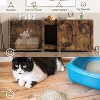 Acekool 55" Dual Cat Litter Cabinet - Hidden Litter Box Furniture with Storage - 4 of 4