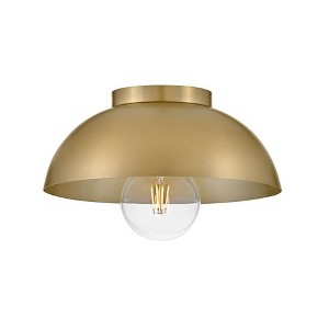 Lark Stu 1 - Light Flush Mount in  Lacquered Brass - 1 of 4
