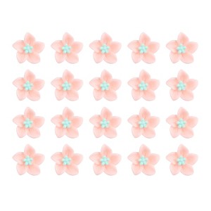 Unique Bargains Girl's Cute Small Flower Hair Clips 20 Pcs - 1 of 4
