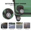 INFURNIC Bag And Luggage Sets 3 Piece Durable Rolling Suitcases with Silent Wheels, Stylish Travel Luggage Suitcase Set, Green, 20.87"*11.81"*30.31" - 4 of 4