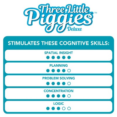 Three Little Piggies Deluxe Preschool Puzzle Game with Story Book
