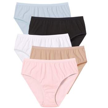 Comfort Choice Women's Plus Size Cotton Spandex Lace Detail Brief 2-pack -  11, Green : Target