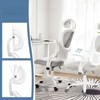 FONTOI Task and Office Chairs, Office Chair with Flip-up Armrests and Headrest, Swivel Task Chair for Home Office, Gray, 26.7"*46"*26.7" - 4 of 4
