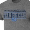 NCAA North Carolina Tar Heels Men's Gray Tri-Blend T-Shirt - 3 of 3