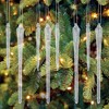 Old World Christmas 6.0 Inch Frosty Glass Icicles St/6 Reflective Textured Tree Ornament Sets - 3 of 4