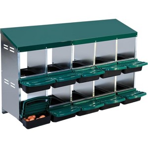 Nesting Boxes for Chickens, Roll-Away Chicken Nesting Box with Lid Cover, Easy Egg Collection, Chicken Laying Box - 1 of 4