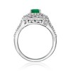 Ross-Simons 0.90 Carat Emerald and .50 ct. t.w. Diamond Ring in Sterling Silver Size 7 - 4 of 4