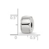Black Bow Jewelry Sterling Silver Notched Hinged Clip Bead Charm - 4 of 4
