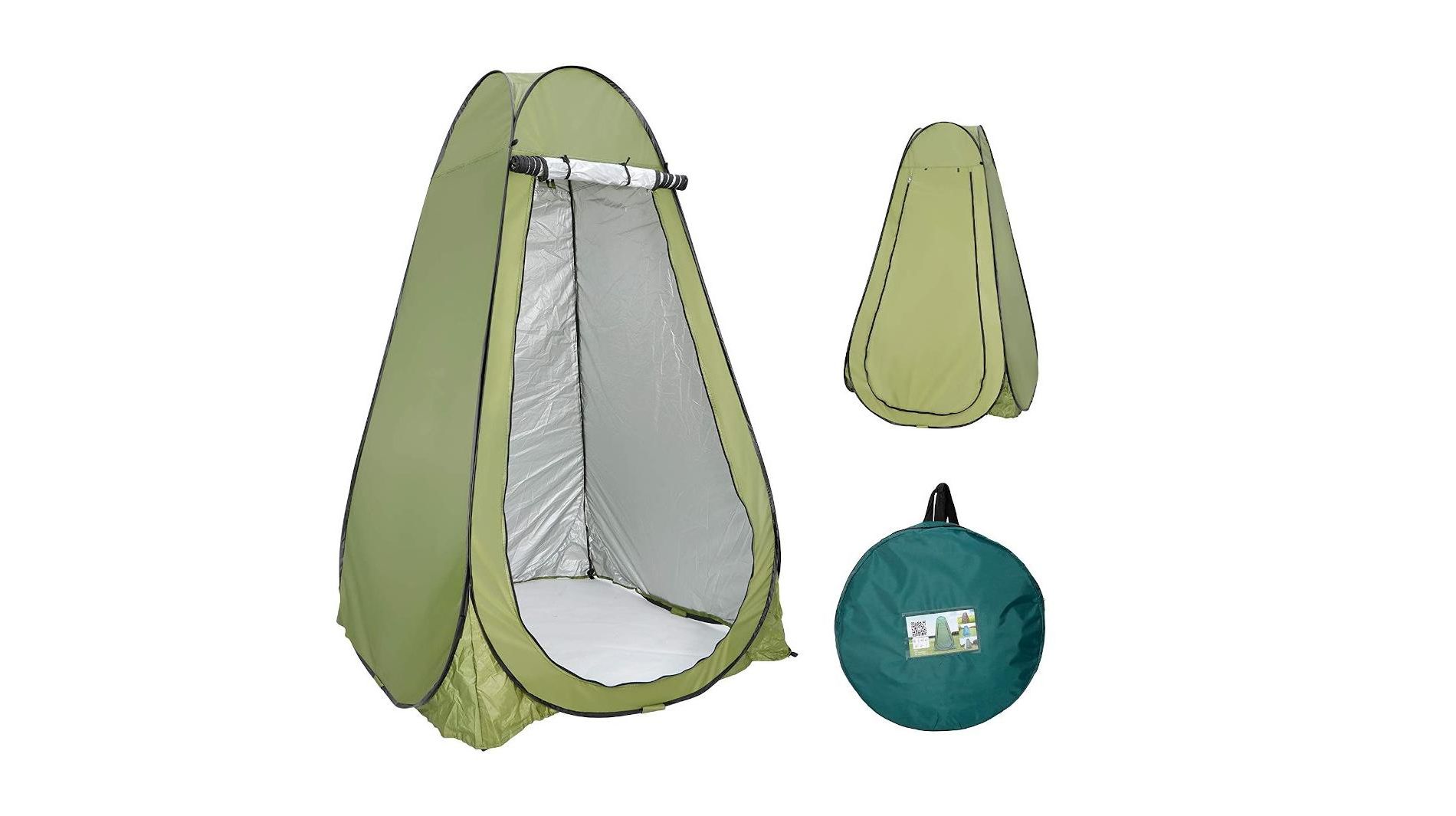 MPM 6FT Pop Up Privacy Tent Instant Shower Tent Portable Outdoor Rain Shelter, Camp Toilet, Dressing Changing Room with Carry Bag