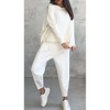 Garvee Womens Long Sleeve Pocket Routine Can Household Sweatersuit Lrregular Suitable for Spring and Autumn Wear - 2 of 4