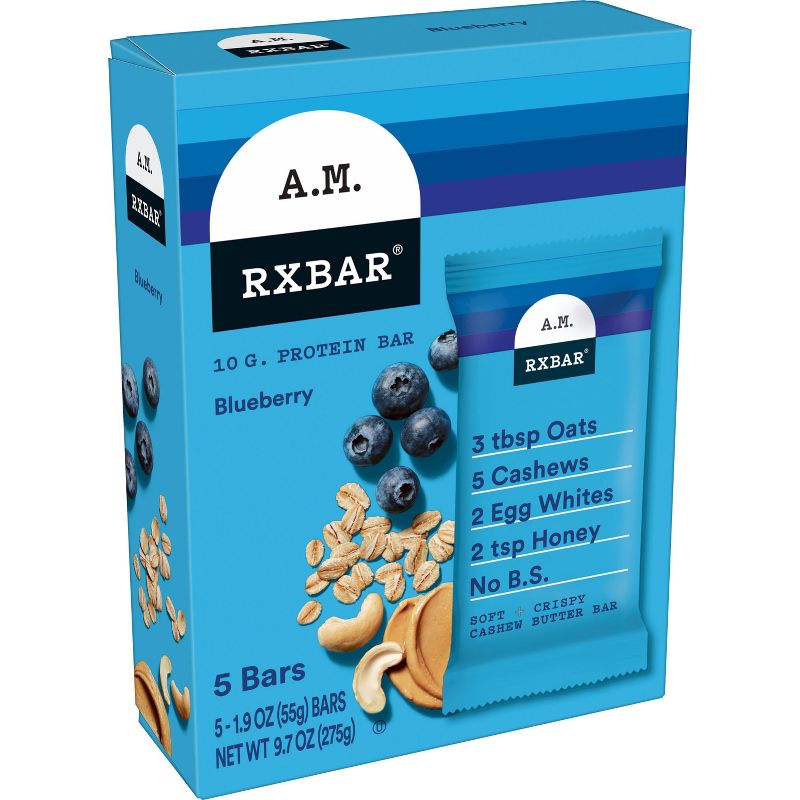 RXBAR A.M. Blueberry Protein Bars 5ct/9.7oz, 1 of 11
