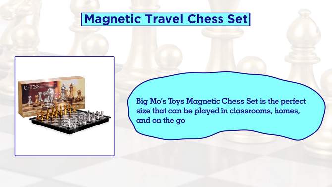 Big Mo's Toys Magnetic Travel Chess Set, 2 of 11, play video