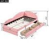 NicBex Twin Size PU Tufted Daybed with 2 Drawers and Cloud Shaped Guardrail for Bedroom,Living Room,Apartment - 3 of 4