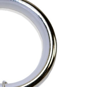 Versailles Silent Glide Nylon Lined Clip Rings for 7/8" - 1" Rod 7 Pieces Brushed Nickel - 1 of 1