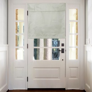 Unique Bargains Tie Up Blackout Privacy Door Curtain 1 Panel - 1 of 4