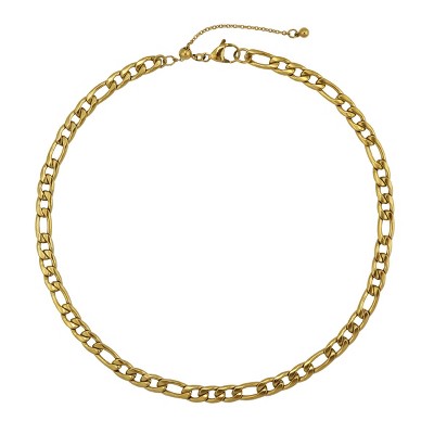 Slate by Rebl Figaro Link Chain Necklace  Stainless Steel