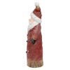 Sunnydaze Indoor Rustic Santa with Wreath with Battery-Operated LED Lights Winter Holiday Statue Decoration - 24" - 4 of 4