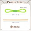 Unique Bargains Cotton Hand-Woven Decorative Drape Curtain Tiebacks with Wood Club - 2 of 4