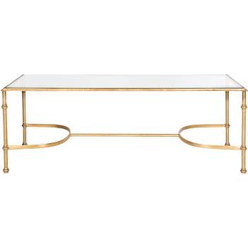 Lucille Coffee Table - Gold/Glass - Safavieh.
