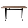 Geo Industrial Counter Table Black/Brown - LumiSource - image 4 of 4