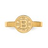 Black Bow Jewelry Sterling Silver 14k Yellow Gold Plated NHL Boston Bruins Toe Ring - 4 of 4