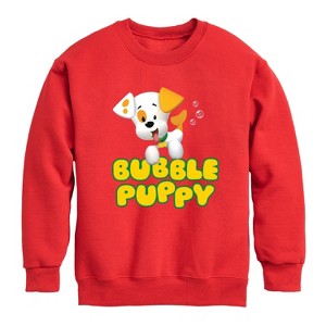 Boys' - Bubble Guppies - Bubble Puppy Graphic Long Sleeve Fleece Sweatshirt - 1 of 4