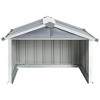 vidaXL Garden Shed Grey Galvanized steel Standard Durable Garden Shed - 4 of 4