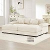 Oversized Modular Sectional Sofa with Chaise, Sofa with Armrests and Throw Pillows, Upholstered Sofa with Corduroy Cushion-Cuddlewood - 2 of 4
