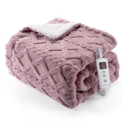 Heated Blanket, Soft Washable Electric Blanket, Heating Blanket for Bedding, With 10 Heat Settings, Sofa and Bed