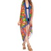 LA LEELA Women's Summer Beach Bikini Wraps Swimwear Cover up Wrap Skirt Bathing suit Swimsuit Sarong for Women One Size Red, Bird - 4 of 4