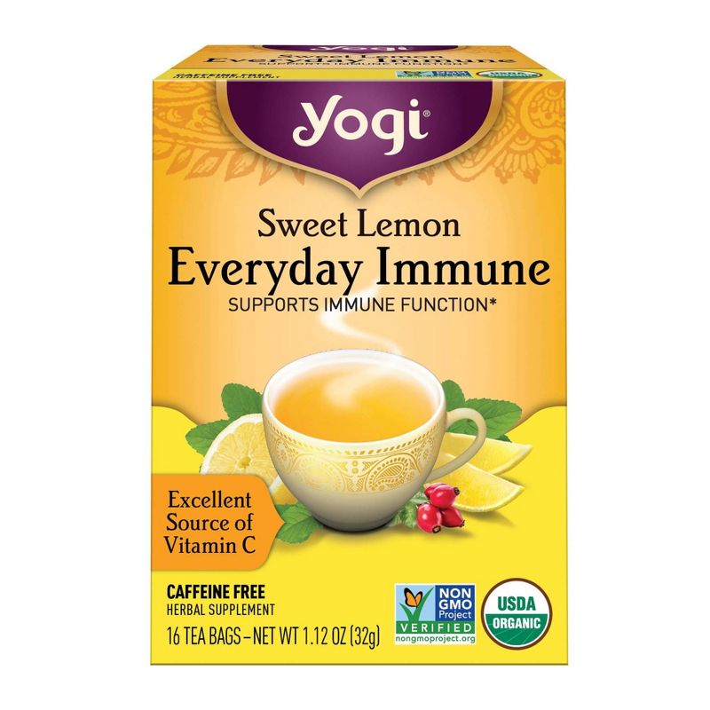 Yogi Sweet Lemon Everyday Immune Tea - 16ct, 1 of 7
