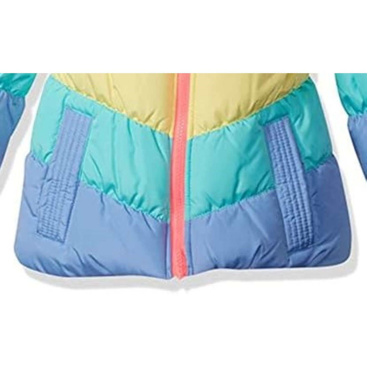 Пальто OshKosh B'gosh Perfect Heavyweight Color-Block Winter Coat, Rainbow для девочек — фото 3