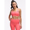 Peloton Women's Cadent Strappy Elevate Bra, Coral, Buenas Vibras - 2 of 4