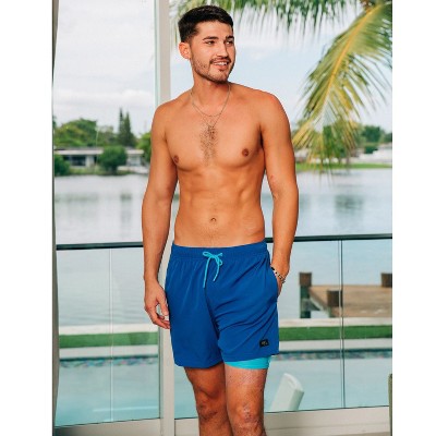 HEAT Swimwear Mens Compression Shorts, Royal Blue (Small) — фото 3