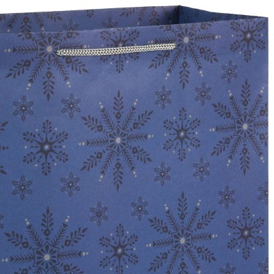 Assorted Blue and Silver Holiday Gift Bags Set