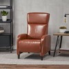 Faux Leather Push Back Standard Recliner with Plush Cushioned Seat - 3 of 4