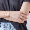 18k Gold Plated Personalized Chunky Cuban Oval Link Chain Bracelets for Men Toggle Rope Bracelet Jewelry for Women - 4 of 4
