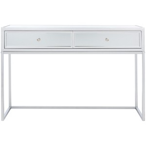 Aster 2 Drawer Mirrored Desk - Silver/Mirror - Safavieh - 1 of 4