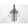 Elegant Lighting Destry 1 Light Black Pendant With Clear Glass - 4 of 4