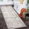Modern Abstract Rug Blue Shag Plush Low Pile Doormat Soft Non Shedding Fade Stain Resistant Contemporary Carpet for Doorway Bathroom - 2 of 4