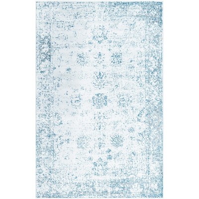 Casino Sofia Light Blue 5' 3" x 8' Rectangular Easy-Care Rug
