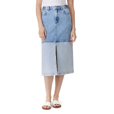 Women's Midi Skirt With Contrast Hem - Habitual